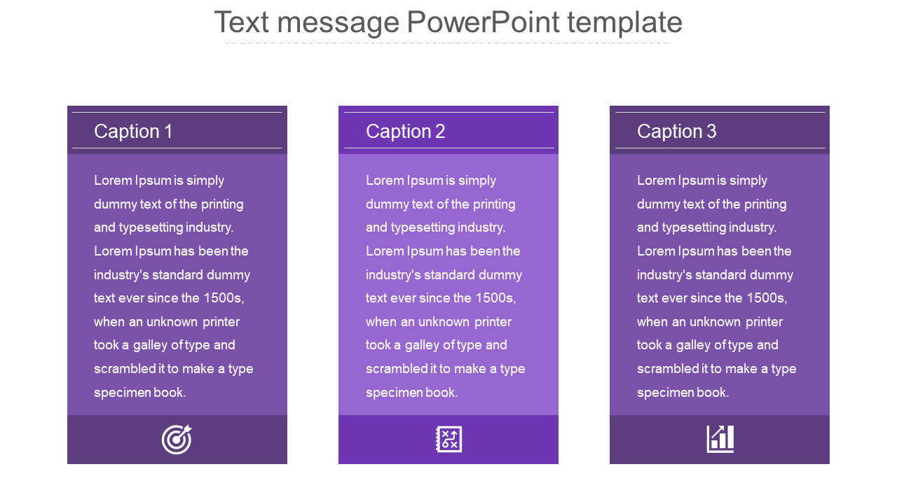 text message powerpoint template-3-purple
